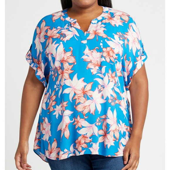 Signature Studio Tops - SIGNATURE STUDIO FLORAL TOP